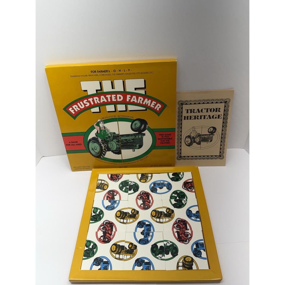 The Frustrated Farmer - Board Game NIB Vintage John Deere Tractor Barn Harv. B22